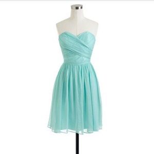 J crew silk chiffon dress in size 4P